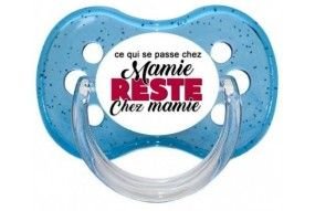 Tétine de bébé garçon j'aime ma mamie