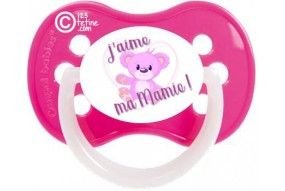 Tétine de bébé Je suis le petit cœur de ma mamie