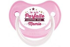 Tétine de bébé je suis parfaite comme ma mamie 