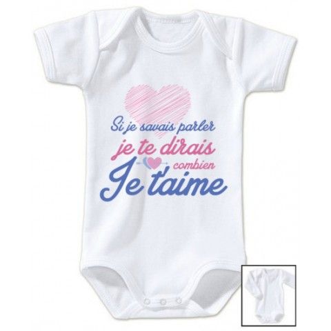 Body de bébé je suis à croquer fille