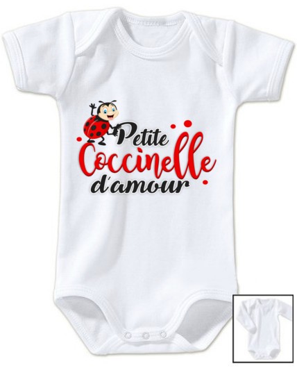Body De Bebe Petite Coccinelle D Amour Vole