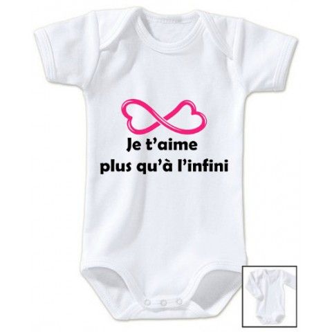 Body de bébé je suis à croquer fille