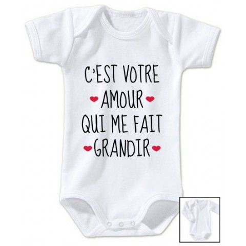 Body de bébé je suis à croquer fille