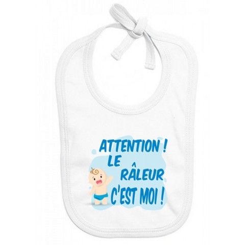 Bavoir de bébé je ne râle pas je m'exprime