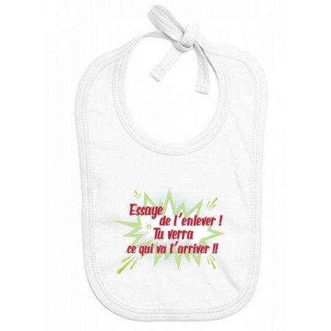 Bavoir de bébé je ne râle pas je m'exprime