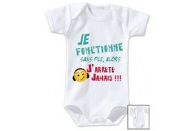 Body de bébé je ne râle pas je m'exprime