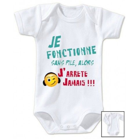 Body de bébé je ne râle pas je m'exprime