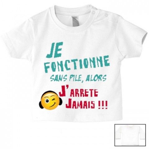 Tee-shirt de bébé je ne râle pas je m'exprime