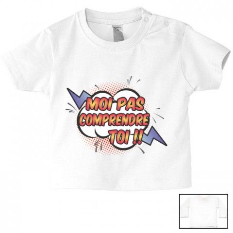 Tee-shirt de bébé je ne râle pas je m'exprime