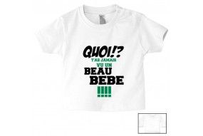 Tee-shirt de bébé c’est pas que je ne t’écoute pas c’est juste que je m’en fous