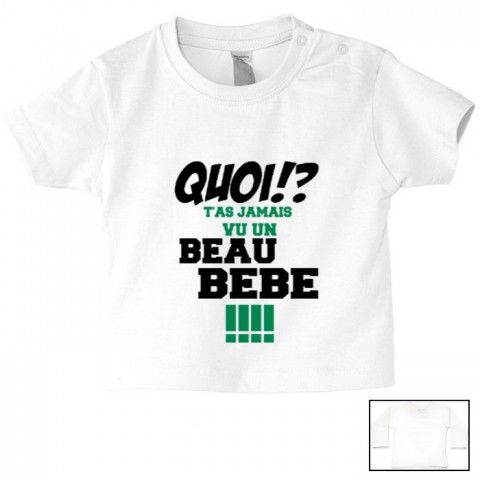 Tee-shirt de bébé c’est pas que je ne t’écoute pas c’est juste que je m’en fous