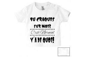 Tee-shirt de bébé je ne râle pas je m'exprime