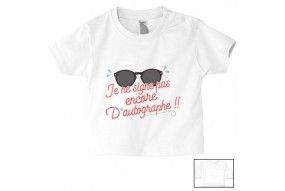 Tee-shirt de bébé c’est pas que je ne t’écoute pas c’est juste que je m’en fous