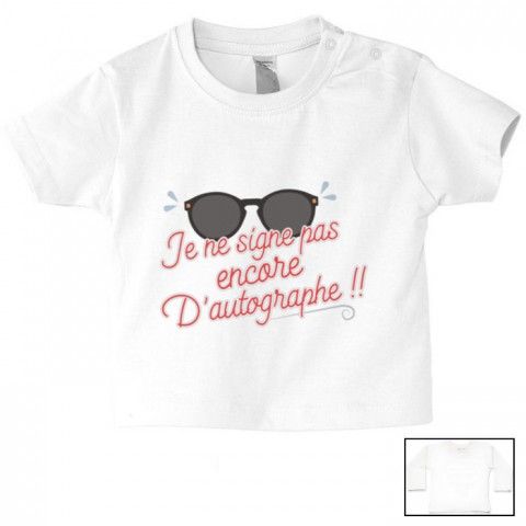 Tee-shirt de bébé c’est pas que je ne t’écoute pas c’est juste que je m’en fous