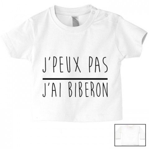 Tee-shirt de bébé c’est pas que je ne t’écoute pas c’est juste que je m’en fous