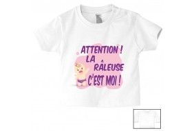 Tee-shirt de bébé c’est pas que je ne t’écoute pas c’est juste que je m’en fous