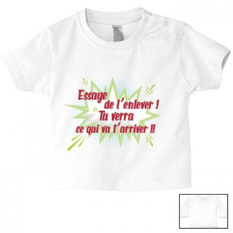 Tee-shirt de bébé je ne râle pas je m'exprime