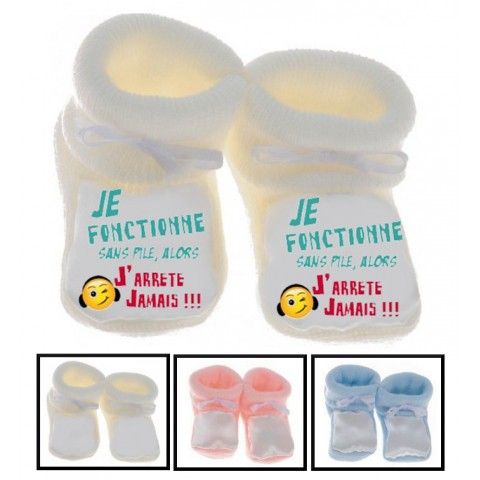 Chaussons de naissance tu sais que je te kiffe