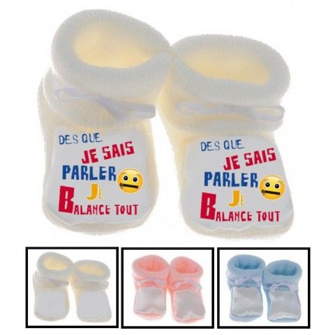 Chaussons de naissance je ne râle pas je m'exprime