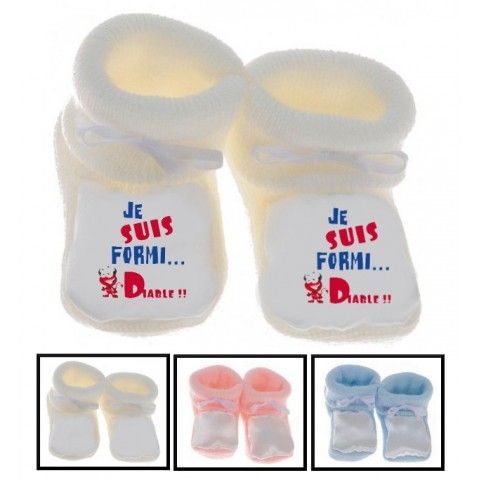 Chaussons de naissance c’est pas que je ne t’écoute pas c’est juste que je m’en fous