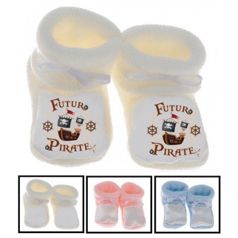 Chaussons de naissance bébé rebelle