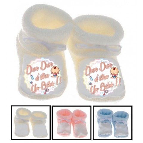 Chaussons de naissance dur dur d’être un bébé