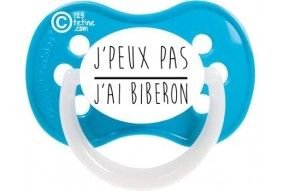 Tétine de bébé drôle c'est pas que je t'écoute pas c'est juste que j'men fous garçon