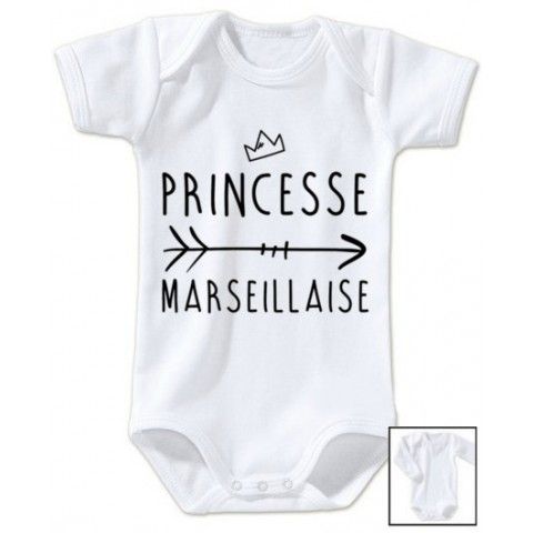 Body de bébé princesse Marseillaise