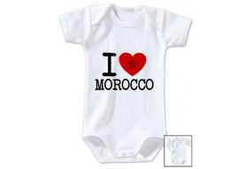 Body de bébé i love Morocco