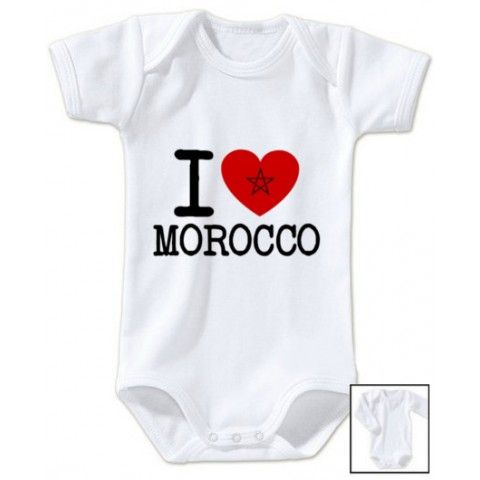 Body de bébé i love Morocco