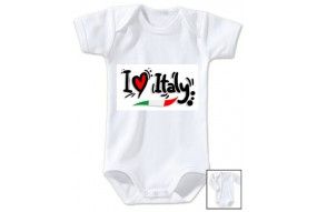 Body de bébé i love Italy