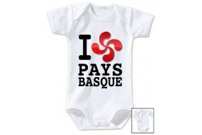 Body de bébé i love Pays Basque