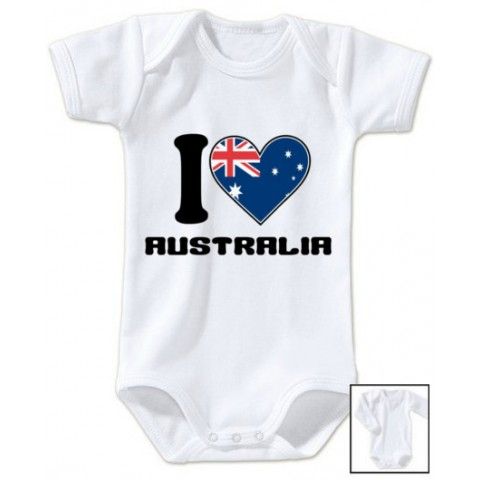 Body de bébé i love Australia