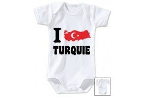 Body de bébé i love Turquie bold