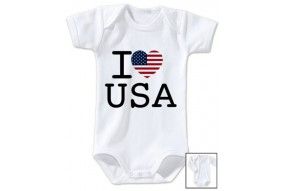 Body de bébé i love USA