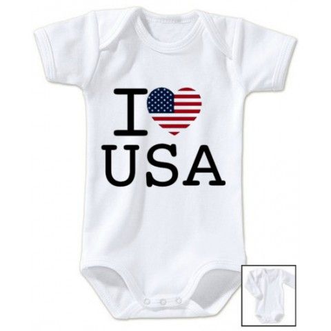 Body de bébé i love USA