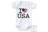 Body de bébé i love USA