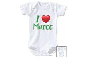 Body de bébé i love Maroc