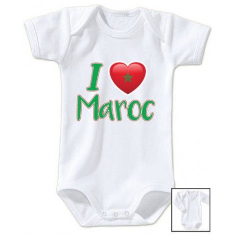 Body de bébé i love Maroc