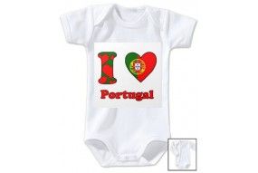 Body de bébé  i love Portugal