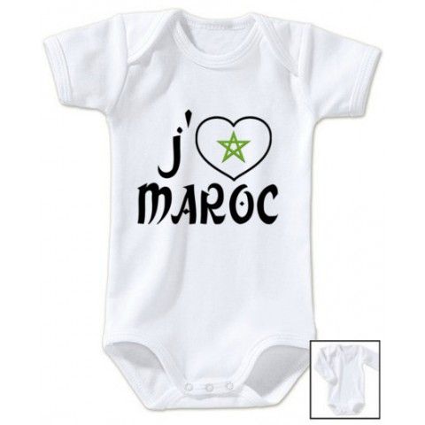 Body de bébé j’aime Maroc