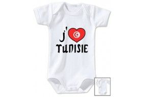 Body de bébé j’aime Tunisie