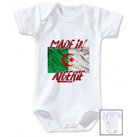 Body de bébé made in Algérie big flag