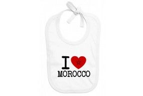 Bavoir de bébé i love Morocco