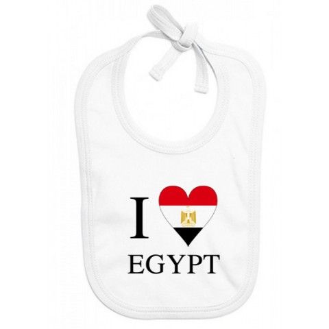 Bavoir de bébé i love Egypt