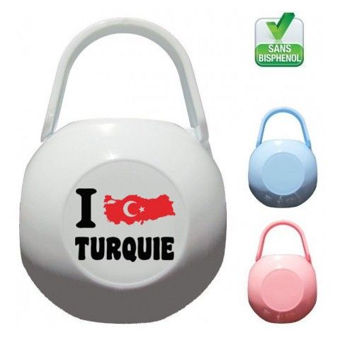 Boite à tétine i love Turquie bold