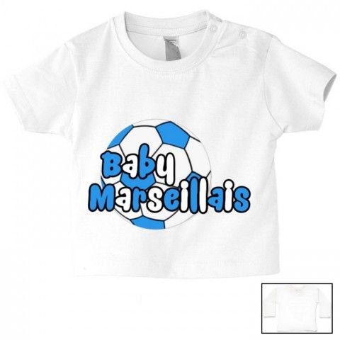 Tee-shirt de bébé baby Marseillais foot