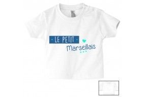 Tee-shirt de bébé le petit Marseillais