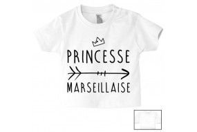 Tee-shirt de bébé princesse Marseillaise