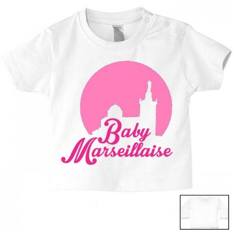 Tee-shirt de bébé baby Marseillaise